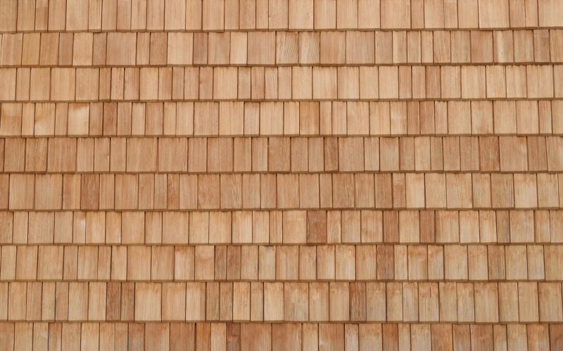 Cedar Shingle Roof Close-Up