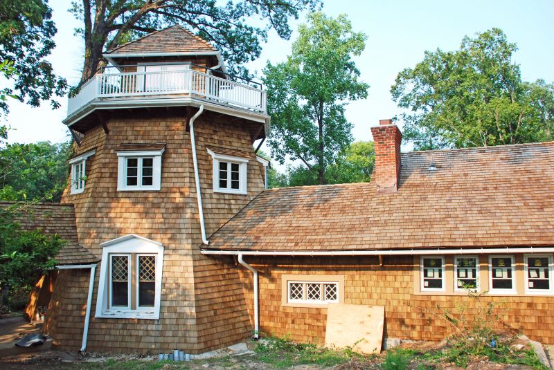 New Cedar Shingle Roof on a Home
